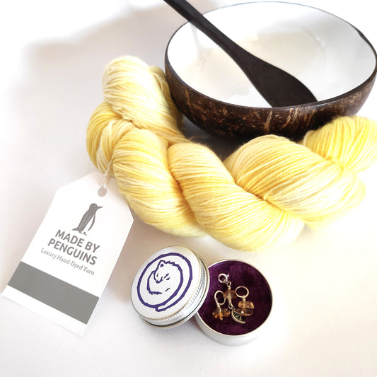 Yarn Bowl Gift Set - Lemon Meringue