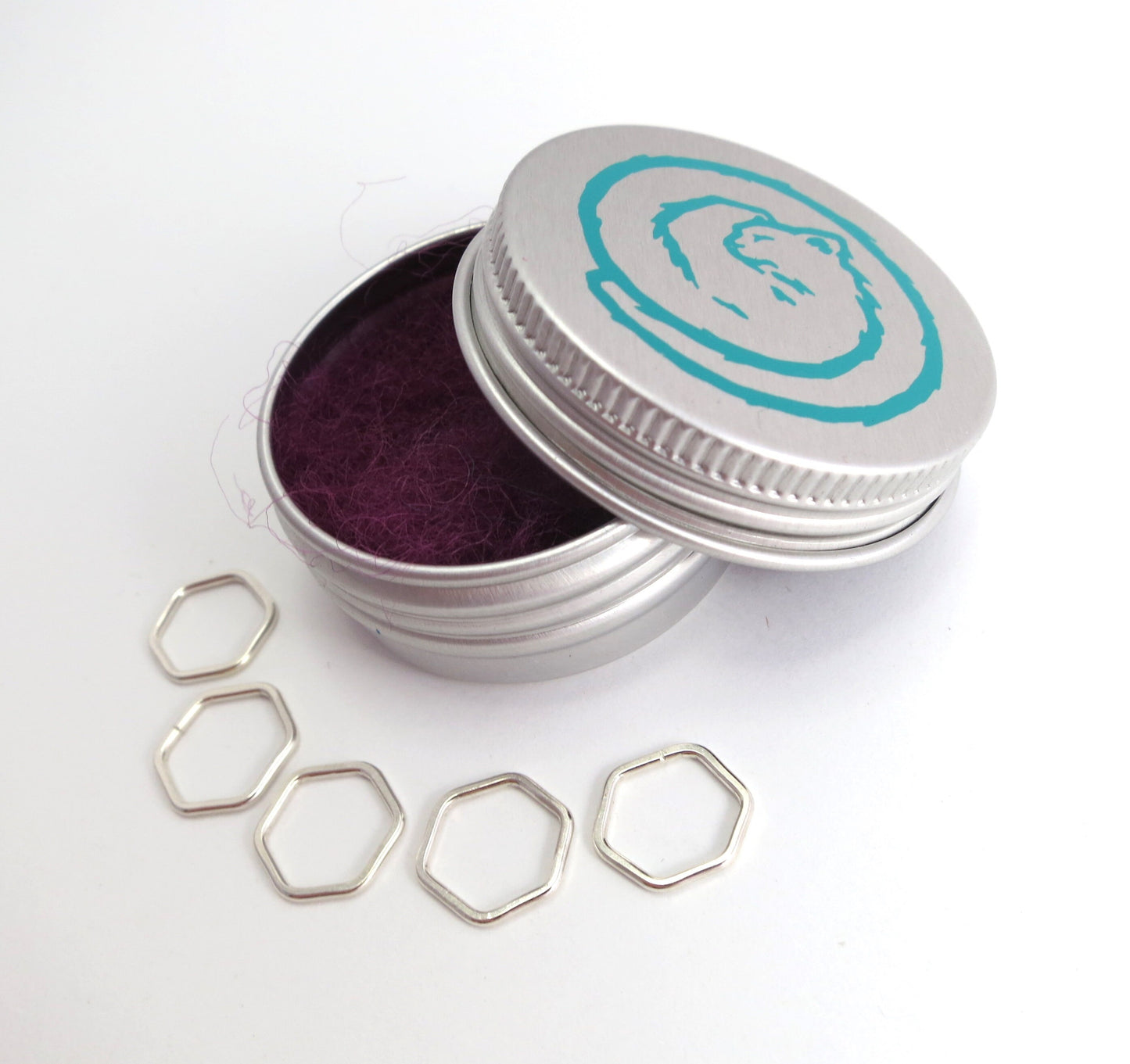 Marcadores de malha em forma de hexágono