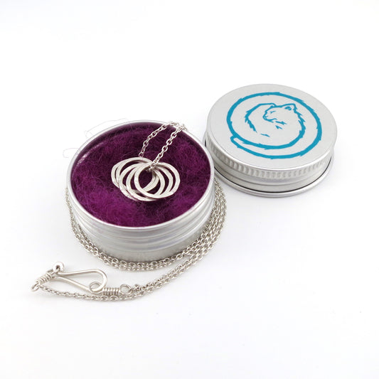 Knitting Stitch Marker Necklace - Circles
