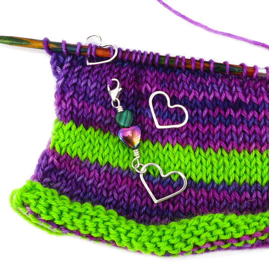 Love Hearts Knitting Stitch Markers