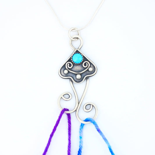 Portuguese Knitting Necklace - Jellyfish