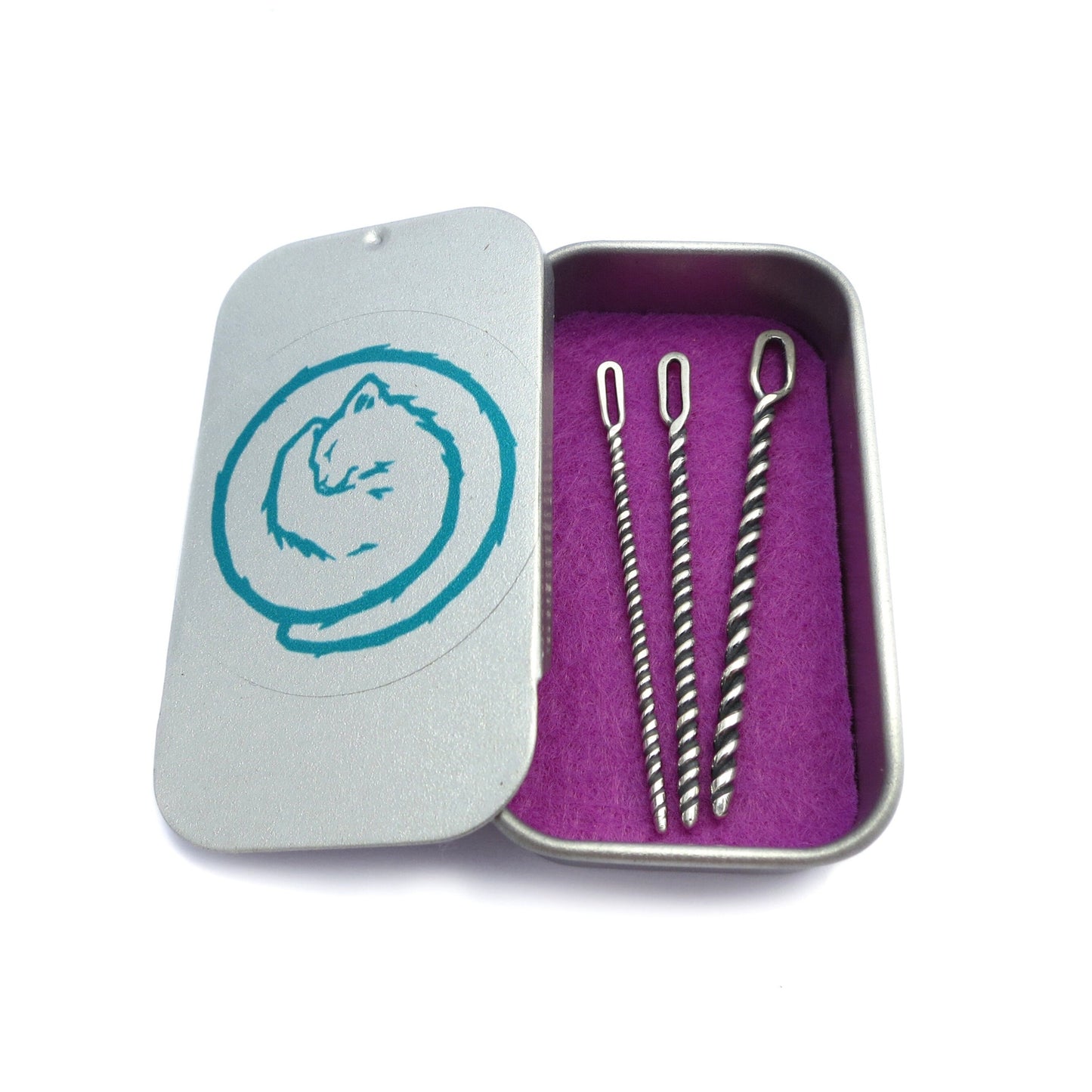 Agulhas de Tricô Torcidas, Conjunto de 3