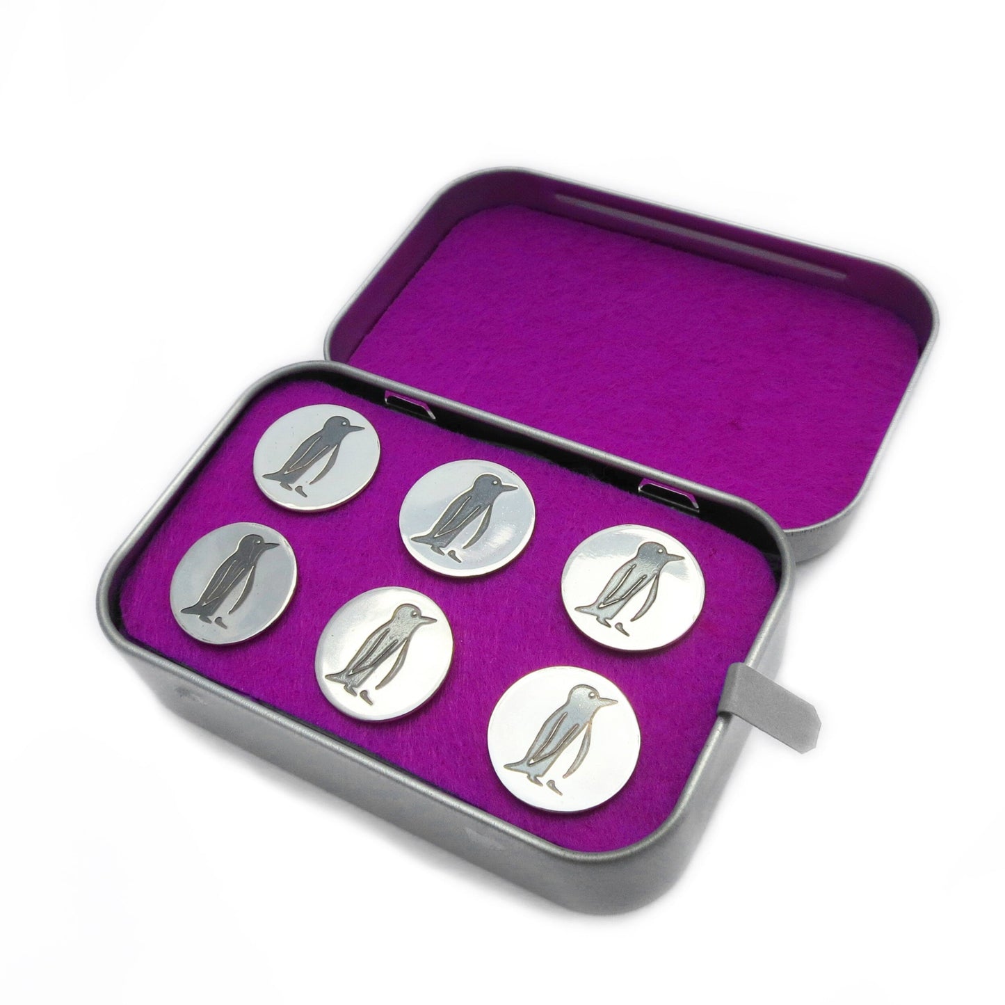 Custom Engraved Silver Buttons