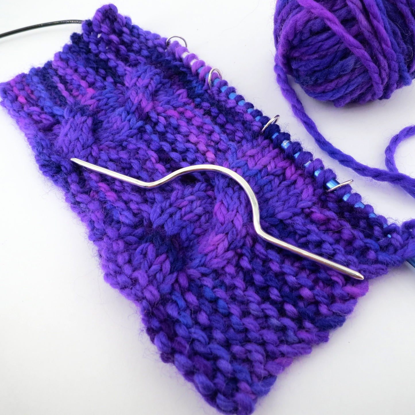 Agulha de Trança Curvada Silver