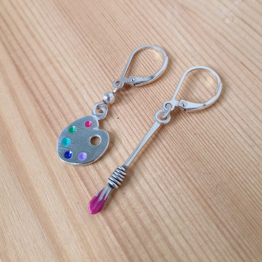 Art Lover Silver Stitch Markers