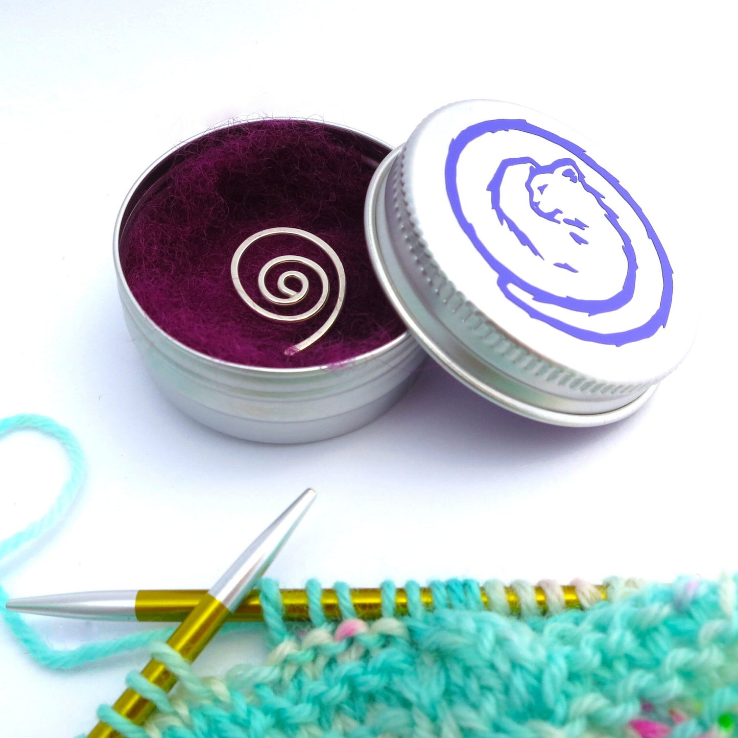 Suporte de Pontos em Espiral Silver