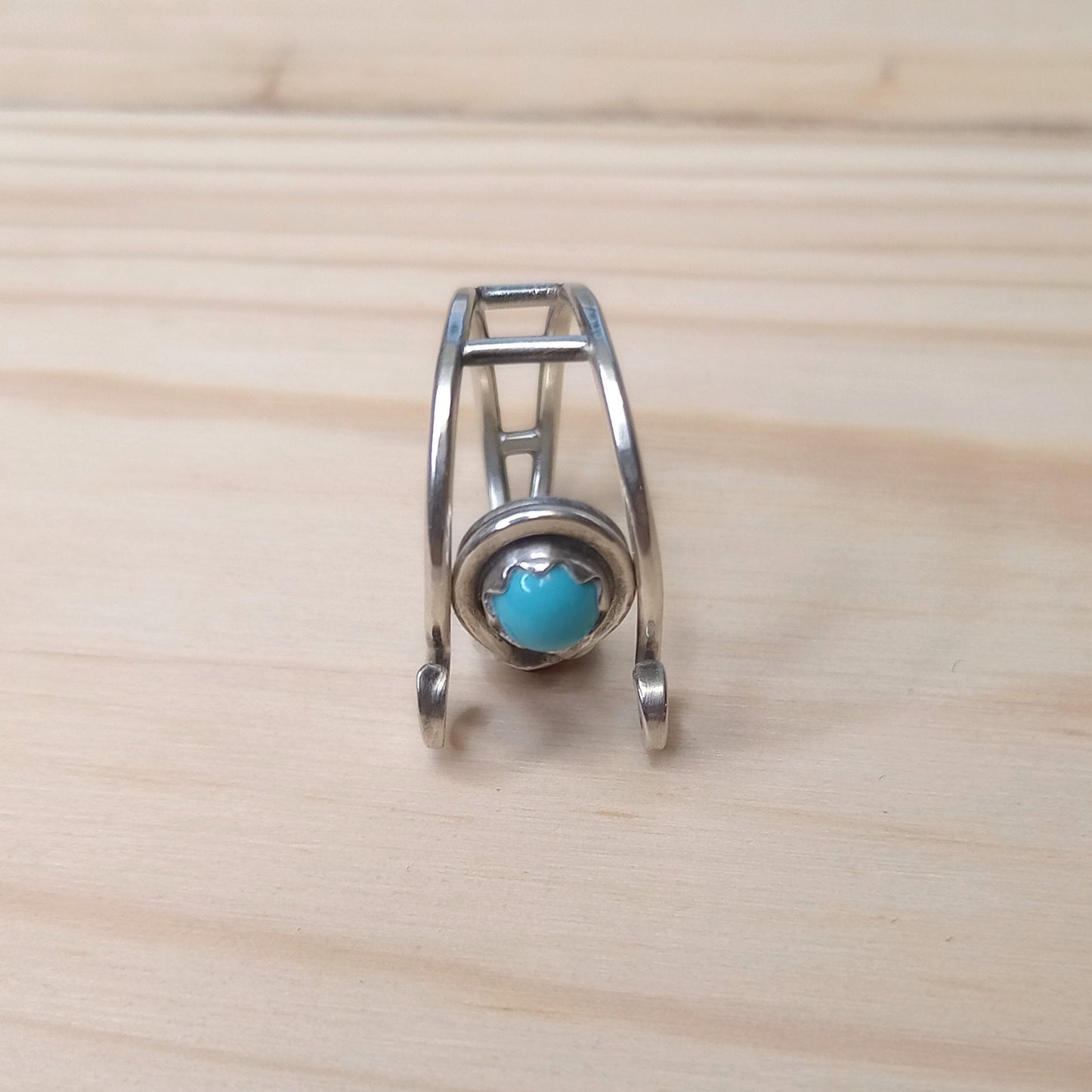 Anel de Fio com Turquesa e Granada