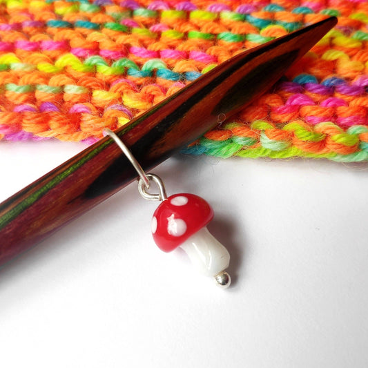 Magic Mushroom Knitting Stitch Marker