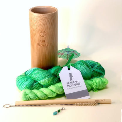 Knitters Gift Set - "Mojito" yarn cocktail
