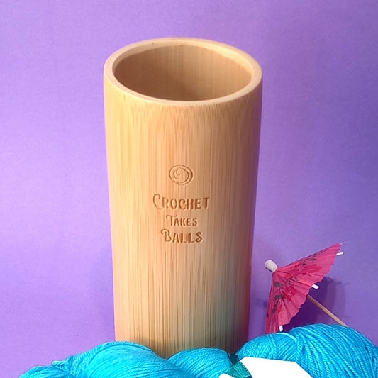 Amante del crochet taza de bambú ecológica