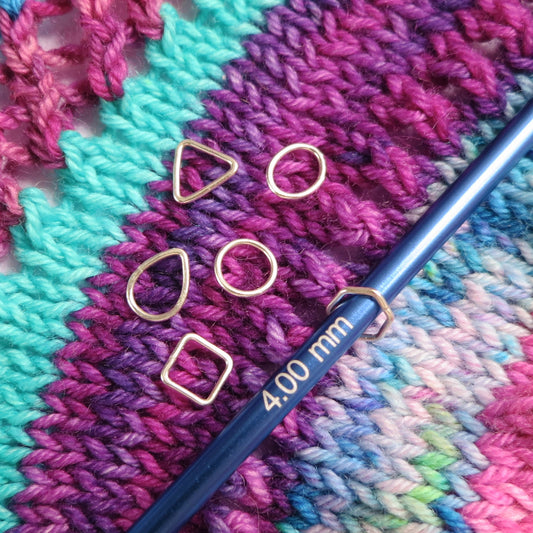 Marqueurs de mailles de tricot géométriques de 4 mm