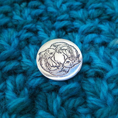 Custom Engraved Silver Buttons
