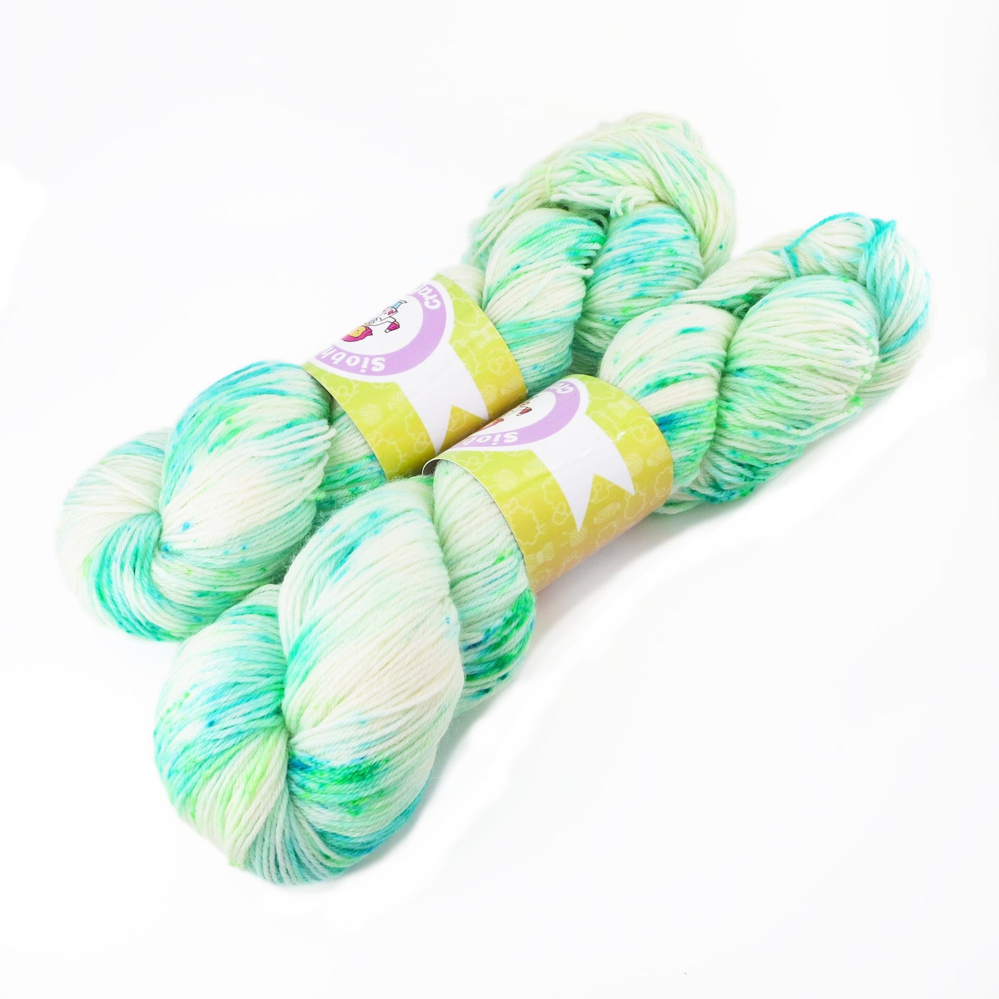 Hand Dyed Sock Yarn "Ocean Pearl" - 4 Ply / Fingering Weight