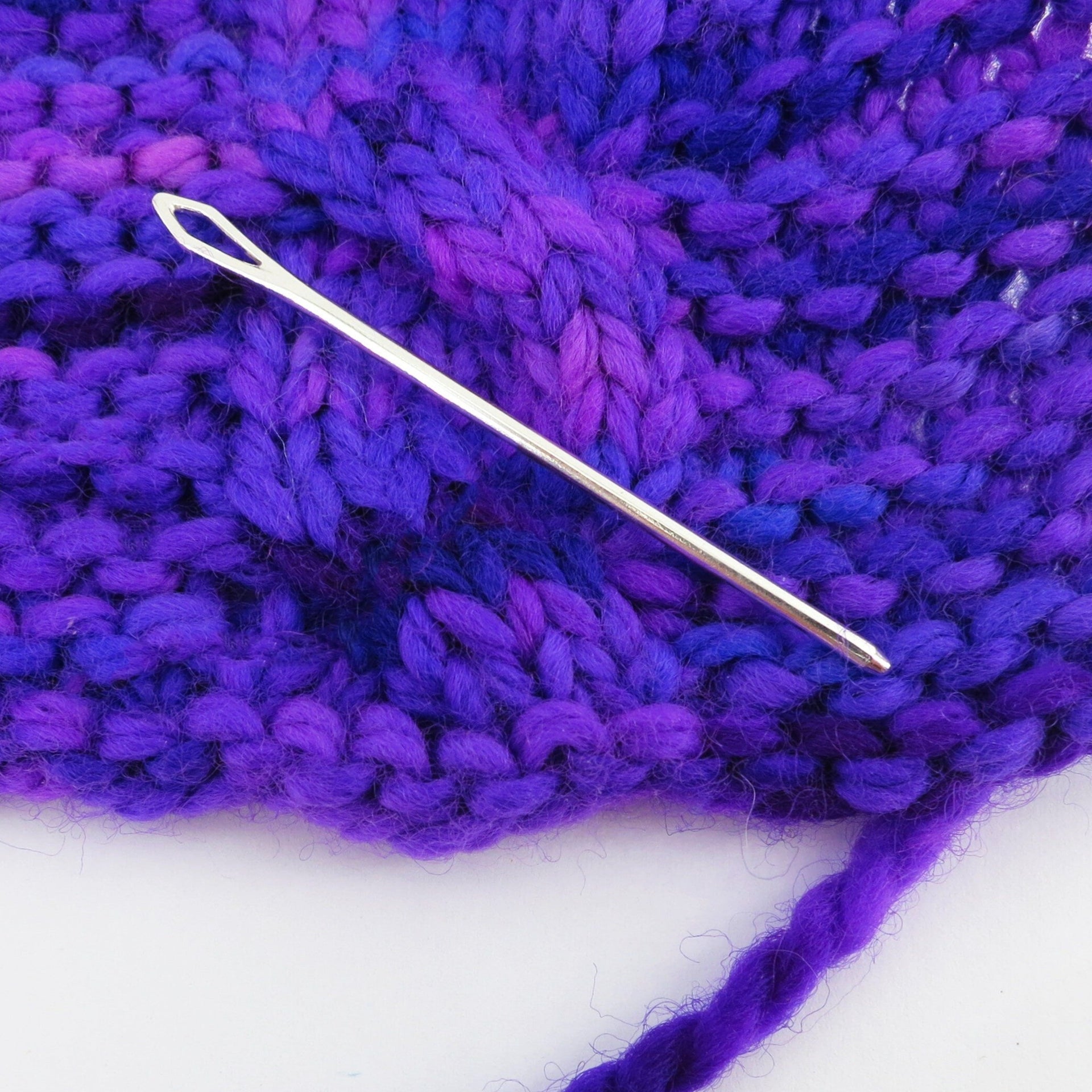 Twisty Sterling Silver Yarn Needle for Darning, Knitting, Crochet, Weaving,  Gifts 